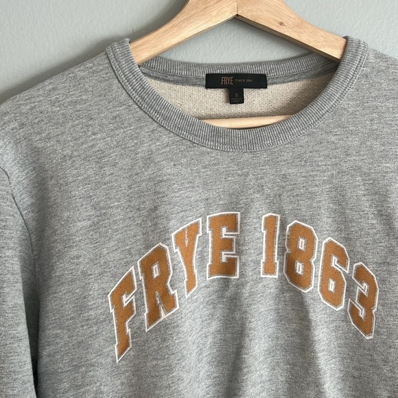 Frye Sweatshirt 1863 Crewneck Gray Classic Womens Size Small - Picture 5 of 9